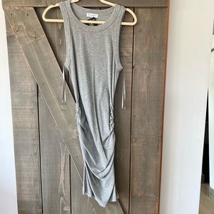 Michael Stars Gray Ribbed Knit Dress M